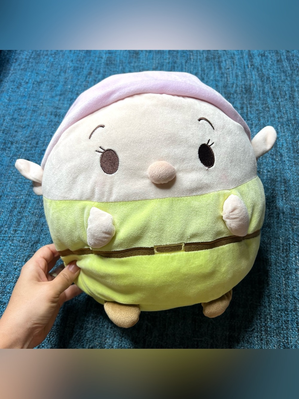 Disney Store Dopey Ufufy Plush Toy 12" Snow White The Seven Dwarfs Squishmallow